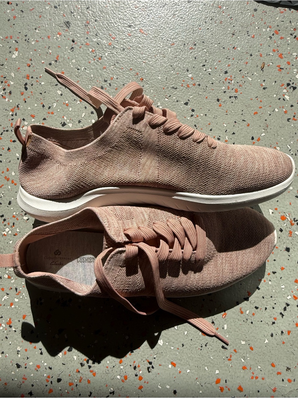 Clarks Women’s Blush Pink Slip-On Loafers - Picture 3 of 5